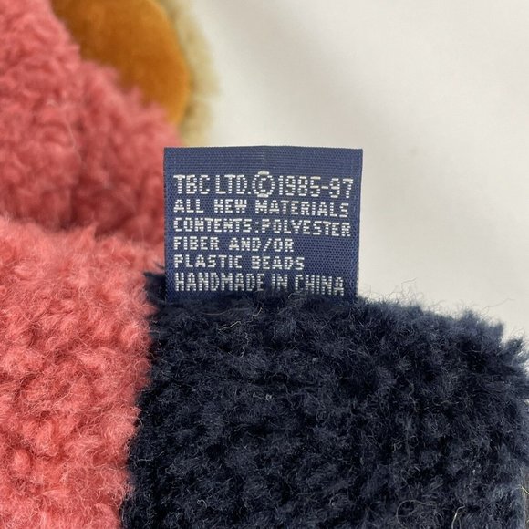 Boyds Collection Santa Teddy Bear 12" Plush Jointed Christmas Hat Scarf Vtg - Picture 4 of 6